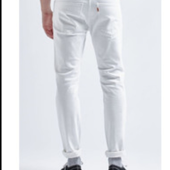 Levis Orange Tab 510 Skinny Fit White